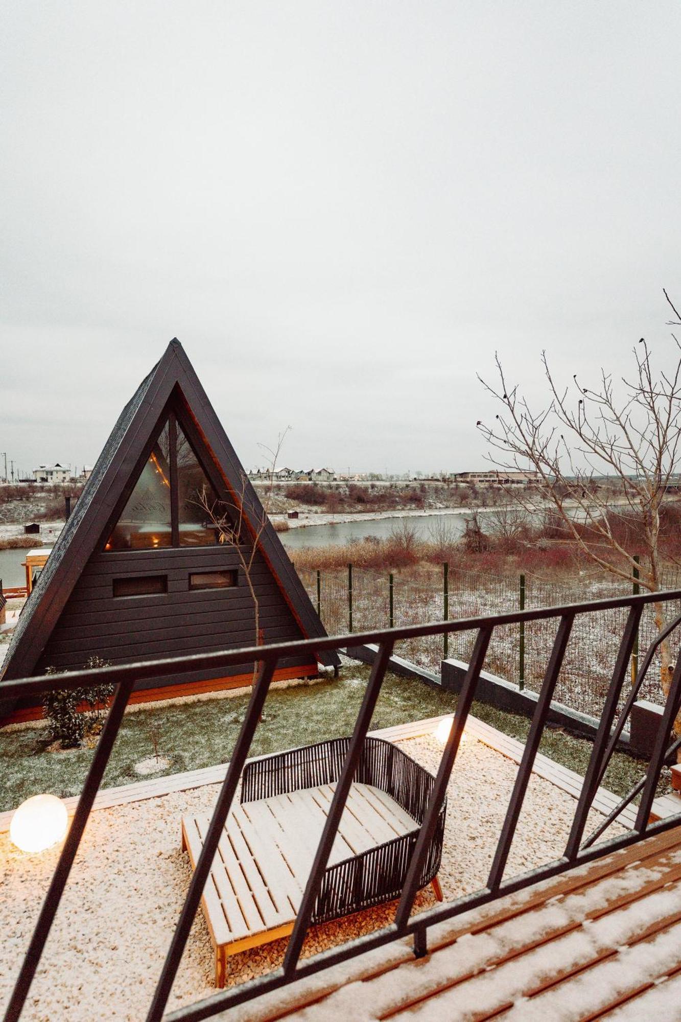 A-By The Lake - Private A Frame Villas Caciulati Buitenkant foto