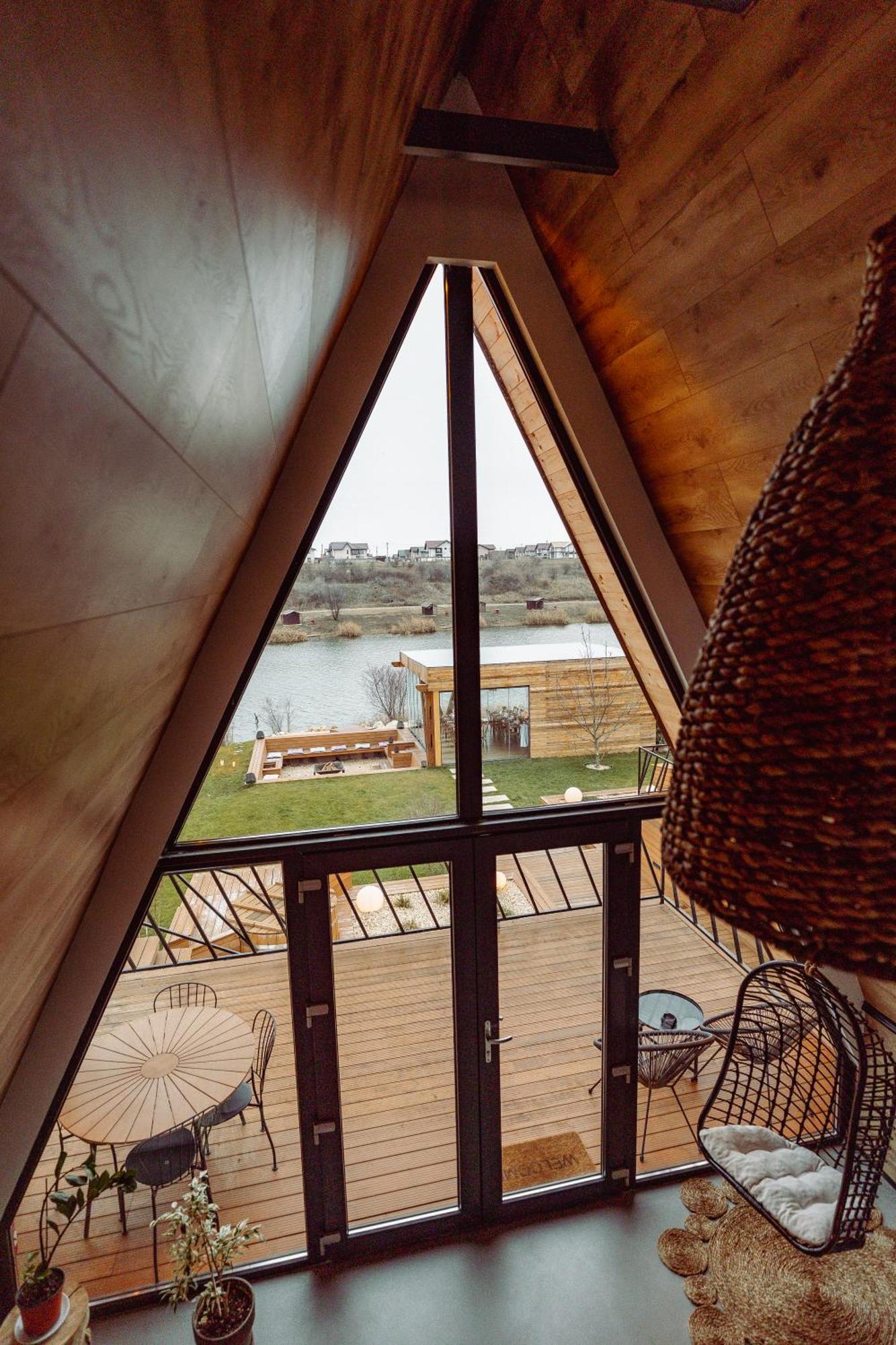 A-By The Lake - Private A Frame Villas Caciulati Buitenkant foto